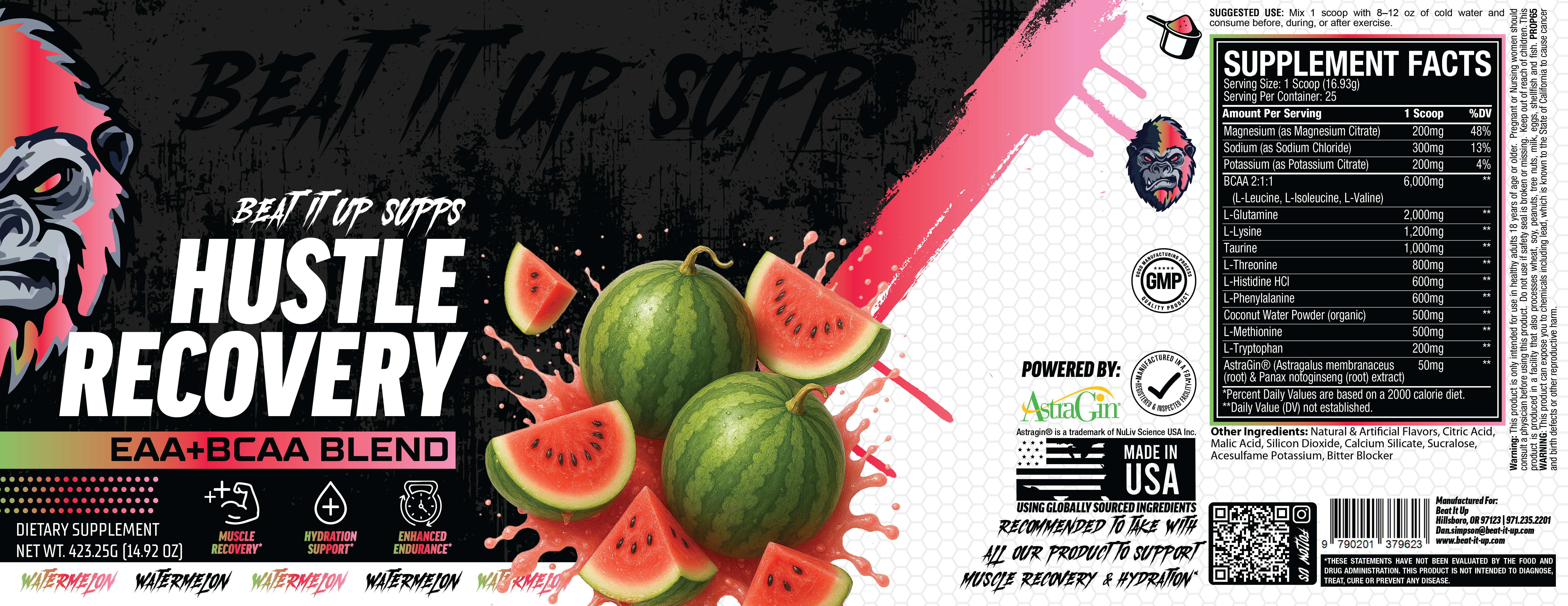 Hustle Recovery BCAA