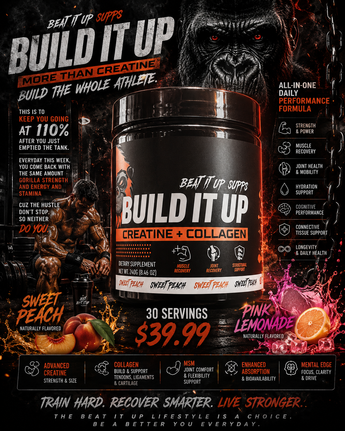 Build It Up Pink Lemonade flavour