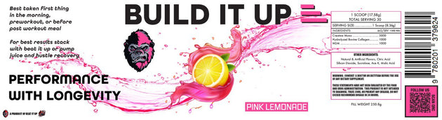 Build It Up Pink Lemonade flavour